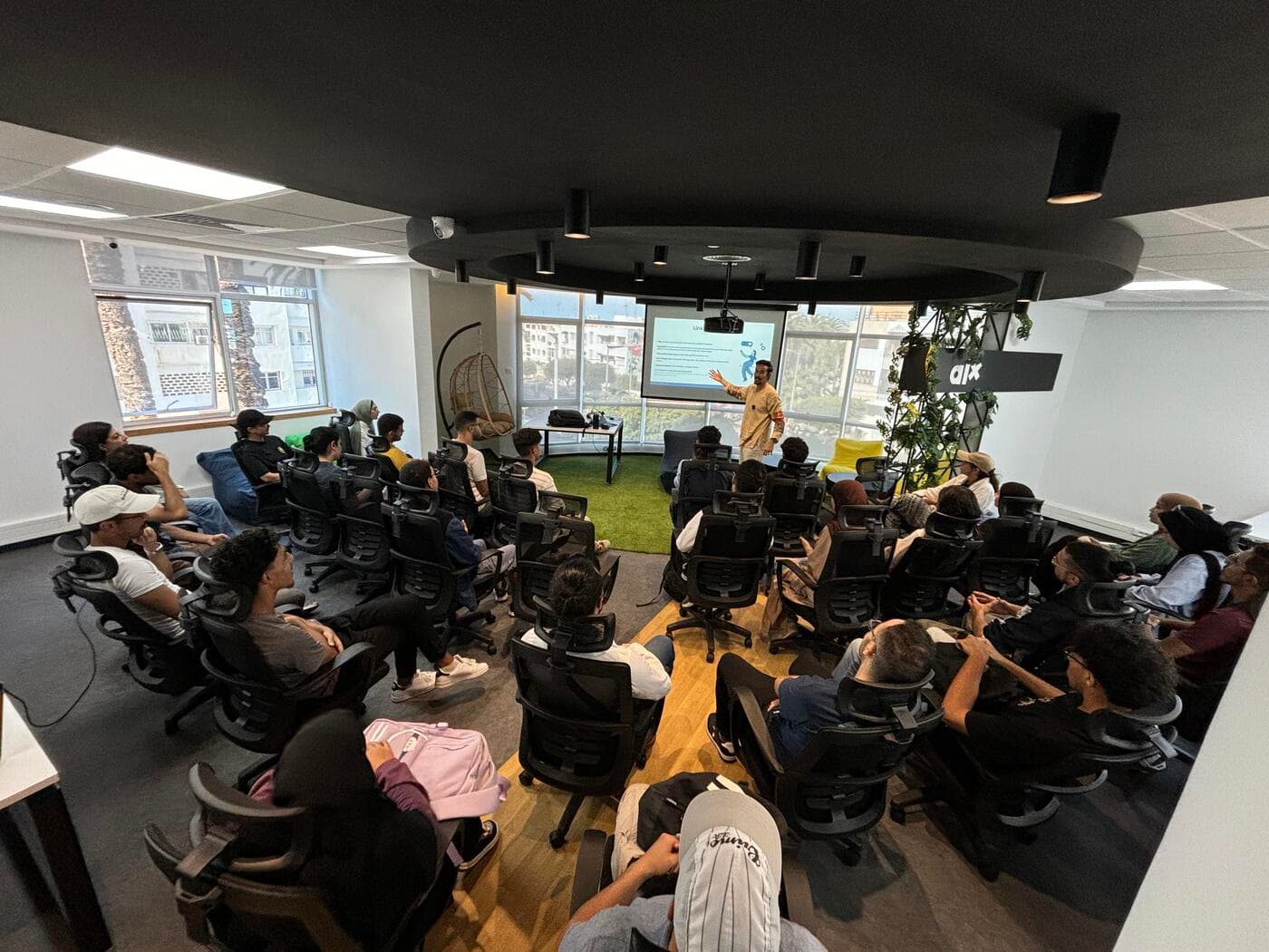 A workshop in progress at the ALX CoBuilders space